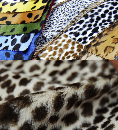 Animal Print and Rayon Fashion Fur