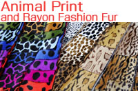 Animal Print and Rayon Fashion Fur